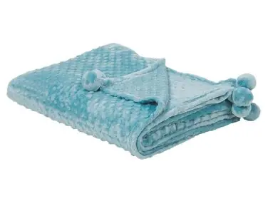 Blanket SAMUR 150 x 200 cm Light Blue - Home Accessories