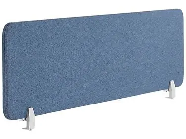 Desk Screen WALLY 160 x 40 cm Blue - Home Office