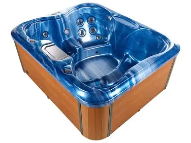 Bañera de hidromasaje LED exterior ARCELIA Azul - Baño