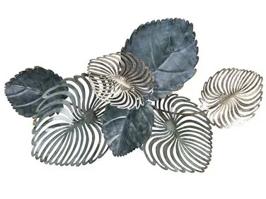 Wall Decor Leaf MAGNESIUM Metal 55 cm Gold - Home Accessories