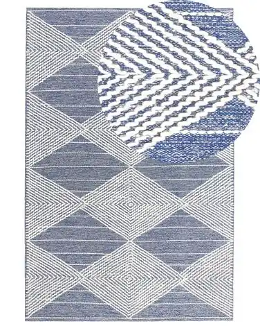 Alfombra DATCA Azul 160 x 230 cm Lana - Accesorios decorativos