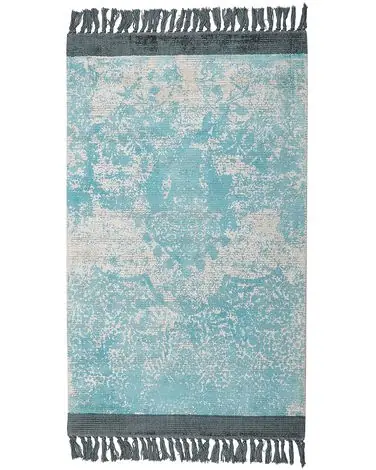 Alfombra AKARSU Azul 80 x 150 cm Viscosa - Accesorios decorativos