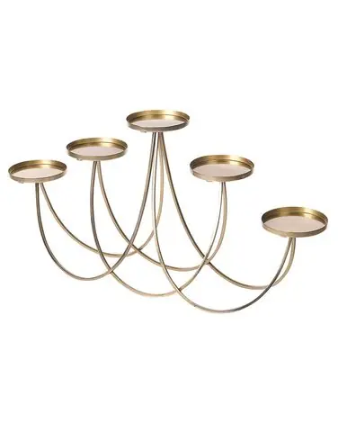 Candle Holder BUARAN Metal 38 cm Gold - Home Accessories