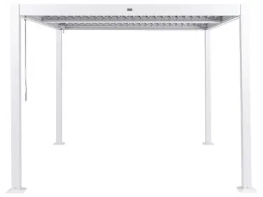 Cenador FORNOLI Metal 296 cm 296 cm Blanco - Jardín y balcón