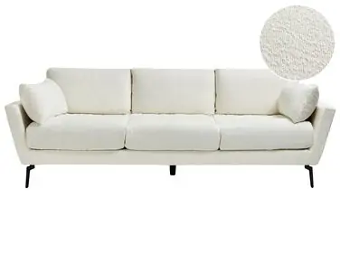 Sofa 4 Seater NENOLA Boucle Off-White