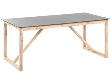 Mesa de jardín NOTTERI 180 cm 90 cm Cemento Gris - Jardín y balcón