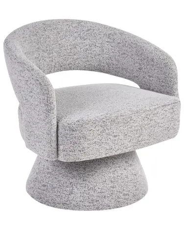 Swivel Armchair EIDAL Grey - Living Room