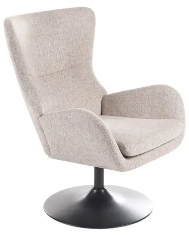Swivel Armchair VIGGE Beige - Living Room