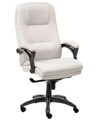 Silla ejecutiva MAGNUS Lino Beige claro - Oficina