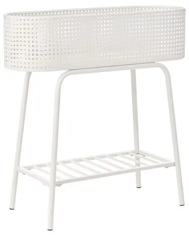 Soporte para macetas LINNAEA Metal 60 cm Blanco - Accesorios decorativos