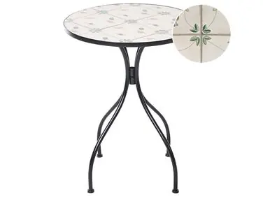 Bistro Table CARONA 60 cm 60 cm Metal Black - Garden & Balcony