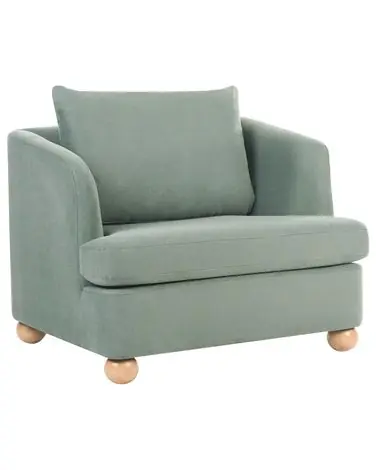 Armchair RATTVIK Fabric Light Green - Living Room