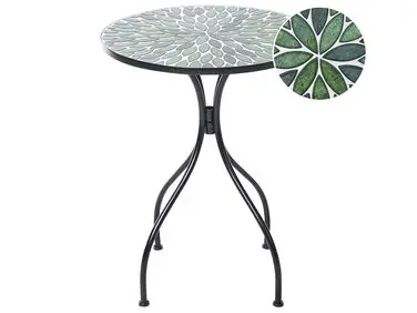 Bistro Table CIVATE 60 cm 60 cm Metal Black - Garden & Balcony