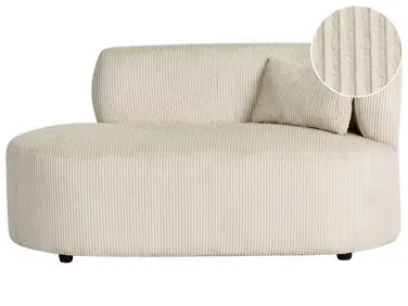 Chaise longue derecho VANVEY Pana Beige claro - Sala de estar