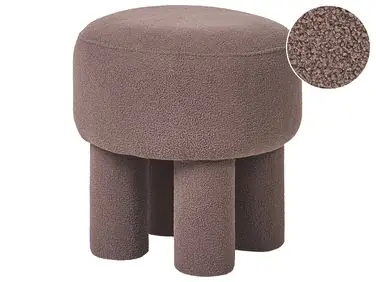 Taburete CANBY Bouclé Marrón - Sala de estar