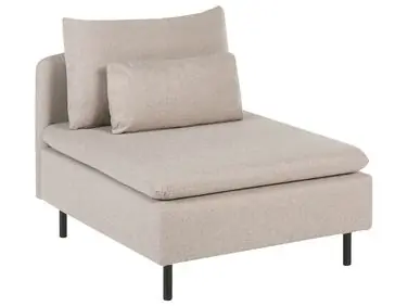 1-Seat Section EGERIS Beige Fabric