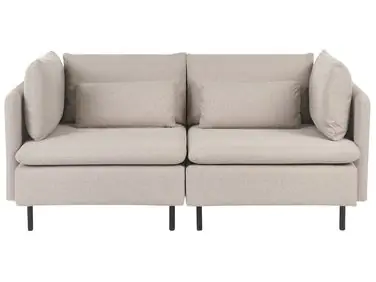 Sofá modular 2 plazas EGERIS Beige Tela - Sala de estar