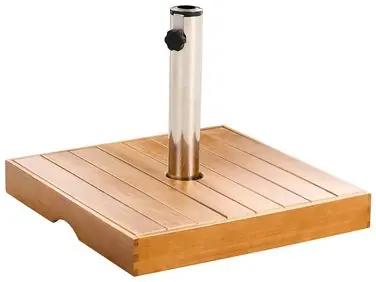 Base para sombrilla CRECCHIO Marrón Cuadrada 24 kg - Jardín y balcón