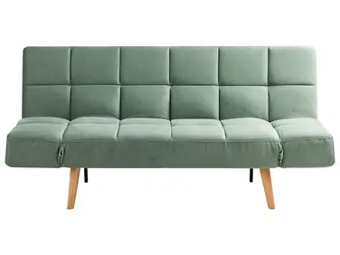 Sofa Bed 2 Seater INGARO Fabric Light Green - Living Room