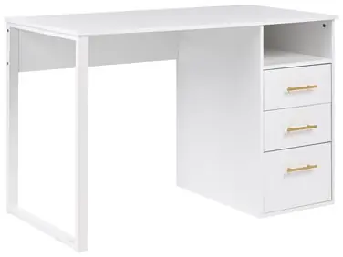 Home Office Desk ZERLAY White 120 cm 60 cm