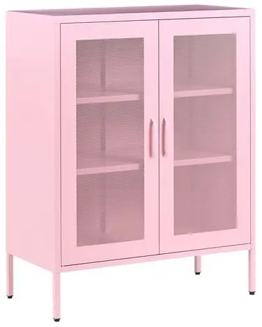 Cabinet WAKATIPU Metal Pink - Living Room