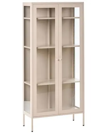 Vitrina HARTY Metal 80 cm Beige - Sala de estar