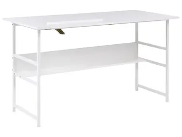 Home Office Desk ORAN White 140 cm 60 cm