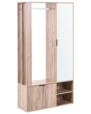 Wardrobe QUESNEL Light Brown - Bedroom