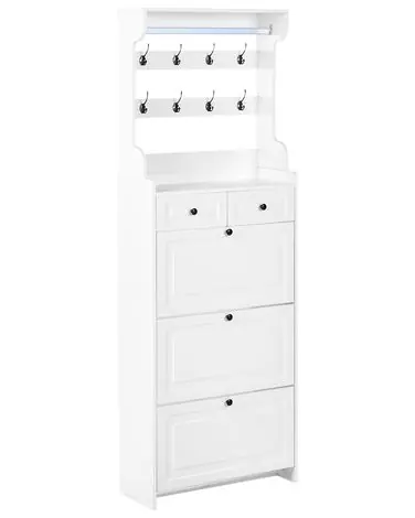Shoe Storage Cabinet DALHOUSIE White - Hallway