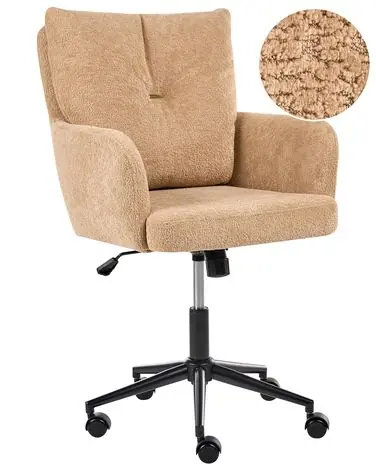 Desk Chair ALPINE Fabric Beige - Home Office