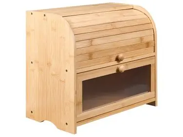 Bread Bin LEVAIN Bamboo Light Brown - Home Accessories
