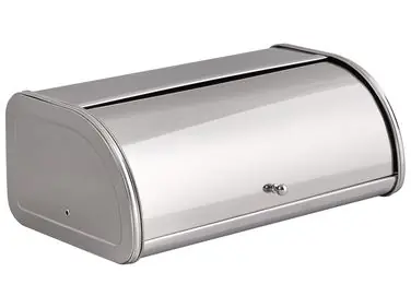 Bread Bin DELECTATION Stainless Steel Silver - Home Accessories
