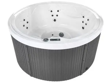 Bañera de hidromasaje LED exterior MARFIL Gris oscuro - Baño