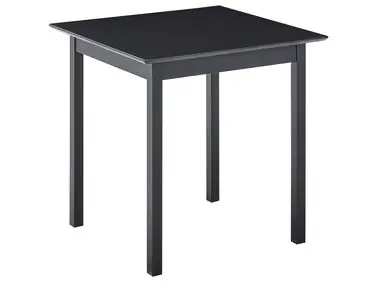 Mesa de comedor VERITAS Negro 75 cm 75 cm Madera de pino