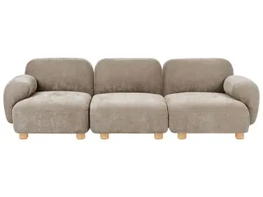 Sofá modular 3 plazas AMLI Beige Tela - Sala de estar