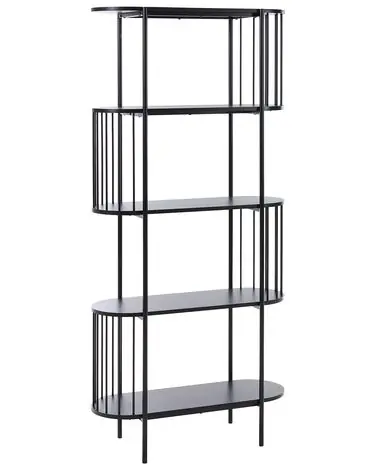 4 Tier Bookcase OREANA 172 cm Black - Living Room