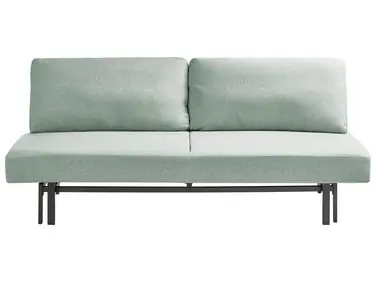 Sofa Bed 3 Seater ROYKKA Fabric Light Green - Living Room