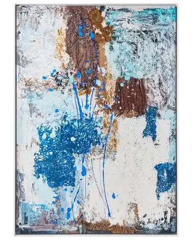 Canvas OMAGH Abstract Motif Blue - Home Accessories