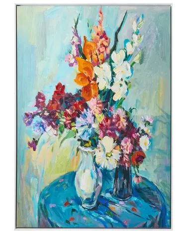 Canvas KINSALE Floral Motif Blue - Home Accessories