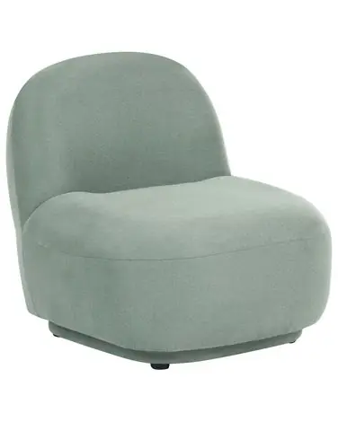 Armchair LOVBERG Fabric Light Green - Living Room
