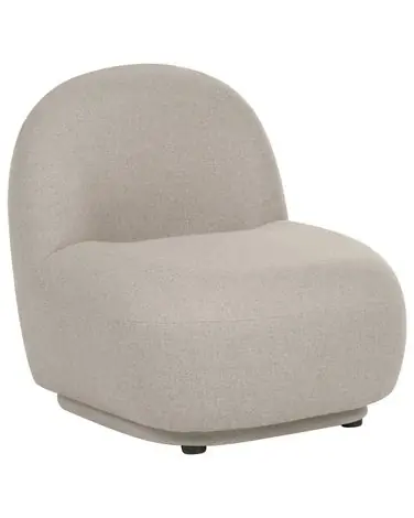 Armchair LOVBERG Fabric Beige - Living Room