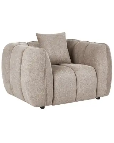 Armchair NESS Fabric Taupe - Living Room