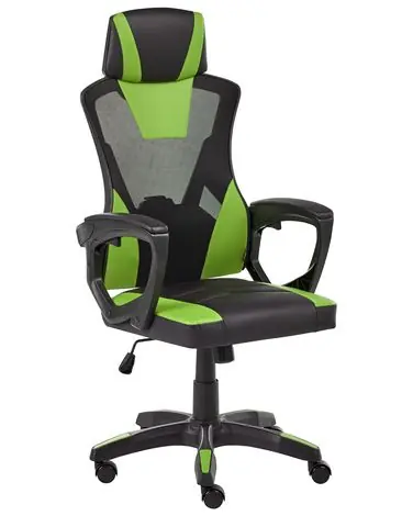 Silla de oficina IGNIS Piel sintética Verde lima