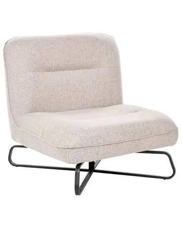 Armchair LINDAL Fabric Beige - Living Room