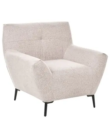 Armchair LAKENE Fabric Beige - Living Room