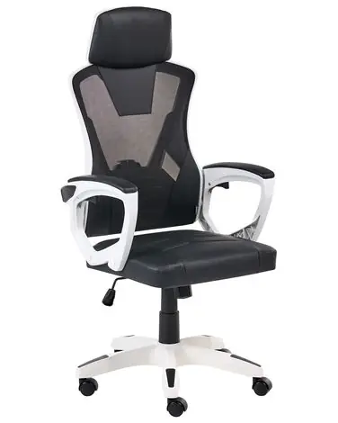 Silla de oficina IGNIS Piel sintética Blanco