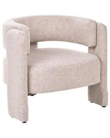 Armchair MAGGEBY Fabric Beige - Living Room