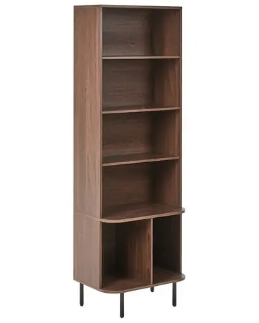 5 Tier Bookcase BRADLEY 180 cm Dark Brown - Living Room