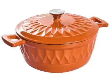 Olla de hierro fundido CASTINO Naranja - Accesorios decorativos