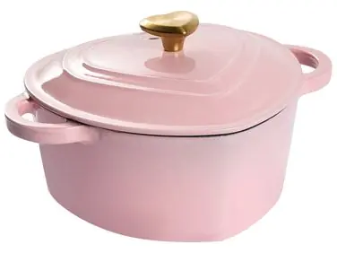 Olla de hierro fundido LEVORRA Rosa - Accesorios decorativos